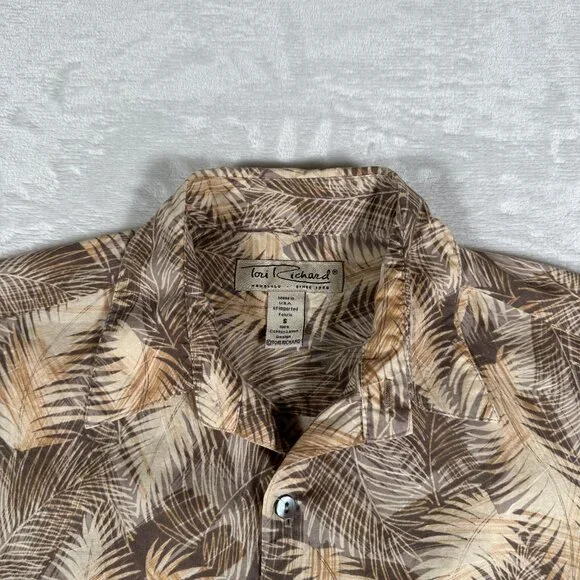 Tori Richard Hawaiian Shirt Men Size S Short Sleeve Single Pocket 100% Cotton US - Picture 3 of 10
